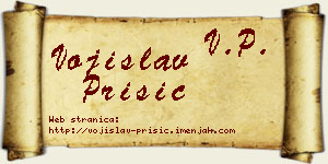 Vojislav Prišić vizit kartica